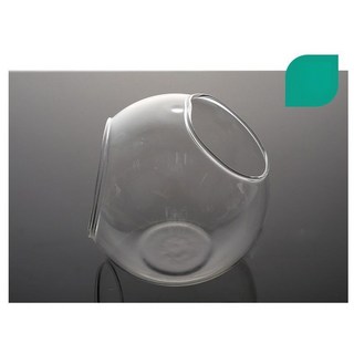 【微景小鋪】 微景觀斜口玻璃 微景觀生態玻璃瓶 多肉植物玻璃花盆 苔蘚微景觀DIY 創意迷你植物綠植盆栽手工製作 玻璃瓶, 1個, 直徑13.5cm雙斜口瓶