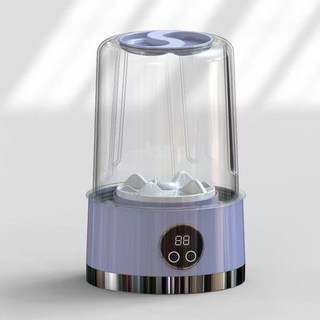 迷你洗衣機 無線USB充電 內衣洗衣機 寶寶洗衣機 十年保固, 薰衣紫【頂配款】強勁電機