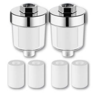 바이빈이 해바라기 샤워기필터 리필 세트, 투명화이트, 2개