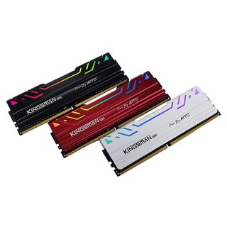 AITC 艾格 KINGSMAN RGB 電競雙通道 DDR4 16GB(8GBx2) 3200MHz 電競記憶體, 白色+白色
