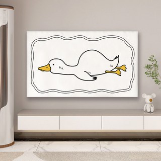 電視防塵罩電視機556575掛式蓋布彈力全包蓋巾新款液晶曲面電視套, 一朵花【彈力電視罩】,40寸-45寸通用