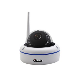 i-Family半球型無線網路監視器，人形移動偵測，超廣角鏡頭，支援Amazon Alexa，內建熱點, 1個, T101