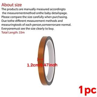 33m 긴 골드 핑거 고온 방지 테이프 폴리이 미드 멀티 사이즈 애완 동물 정전기 리튬 배터리 절연, 05 gold, 01 3천만