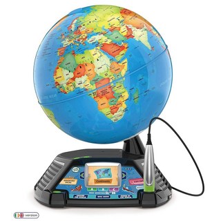 LeapFrog 매직 어드벤처 지구본 인터랙티브 2.7인치 LCD 스크린이 있는 교육용 스마트 게임 활동이 장난감 5 6 7 에 적합 [호환], LeapFrog 매직 어드벤처 지구본 인터랙티브 2.7