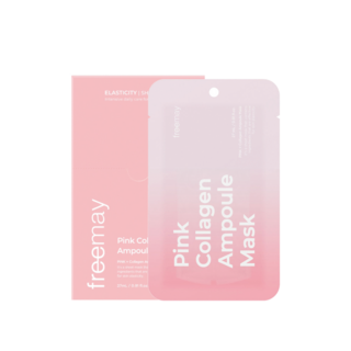 freemay 粉色膠原蛋白安瓶面膜 深層滋養 提升彈性 保濕舒緩, 10ea, 1個裝