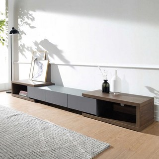 [부산예지가구] 헤네켄확장형 슬라이드거실장 TV티브이대 울산창원남해거제도통영 양산김해진주, 그레이