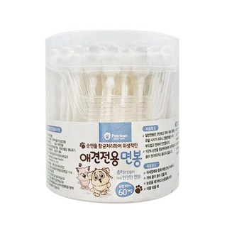 펫크린 강아지 고양이 순면면봉 60p
