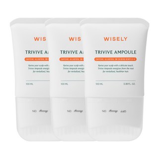 와이즐리 탈모 브러쉬 두피 트리바이브 앰플, 3개, 100ml