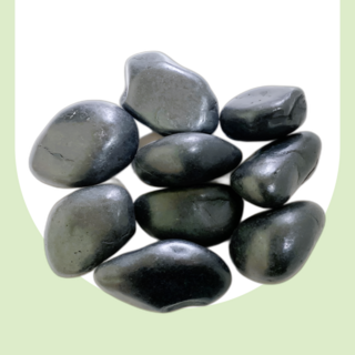 모오닝 가드닝 유광 광택 흑자갈 3kg 화분 조경 어항 장식돌, 1개