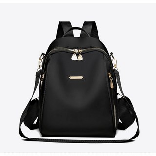 潮流百搭防盜女生後背包】牛津布小後背包，背包女，後背包女，後背包防水，後背包女生，韓版韓國, 黑色