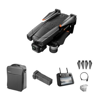 AE86 Pro Max+고급 촬영드론 낚시드론 4K 에어드롭 (한글설명서), 디스플레이 컨트롤러 (장애물 X ) 배1, 카본블랙, 1개
