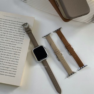 O'CLOCK STUDIO 荔枝紋皮革Apple Watch皮革錶帶, 1個