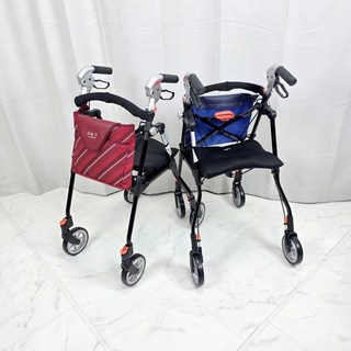 노인보행보조기 슬림핏 어르신보행기 할머니유모차 노인실버카 장기요양 복지용구, 블랙, 요양등급 본인부담금 6%, 1개