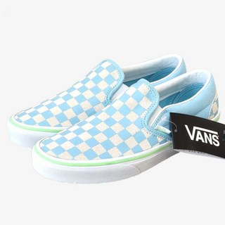 반스 클래식 슬립온 체커보드 크리스탈 블루 VN000D6YCAU