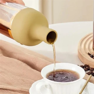AAAN-1000ml 콜드브루 커피포트 고붕규산 유리 가정용 병 과일차 주전자, 01 Coffee Color