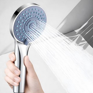 절수형샤워기헤드 물사용절감 간편교체 다온스토어, 실버, 1개