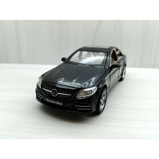 宅米吉 1:32 賓士 BENZ C260L 黑色合金模型車 聲光玩具車, 1個, 黑色
