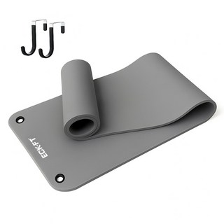 엑피트 벽걸이 요가매트 + 전용고리, 그레이, 1개