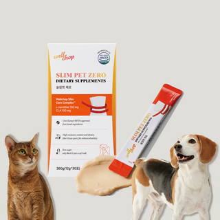 웰찹 체지방 케어 슬림펫 제로 ZERO슈거 저칼로리 저나트륨 강아지 고양이 다이어트 보조제 30스틱, 1개, 다이어트(체중감소), 30회분