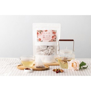 內容物：玫瑰花 山楂 枸杞 甜菊葉, 1個, 水水茶包8克×15入/袋