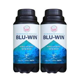 블루윈 비료 식물 영양제 배추 관주 고추 마늘 양파 쪽파 상추 시금치 감자 텃밭 나무 딸기 고구마 액상, 2개, 500ml