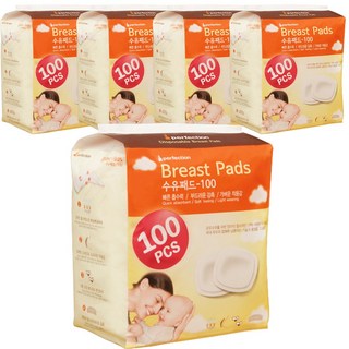 퍼펙션 일회용 수유패드, 100개입, 5개