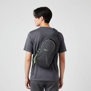 나이키 25 스포츠웨어 의류 에센셜 슬링백 DJ9796 060, 단일사이즈, Anthracite/Smoke Grey/Volt