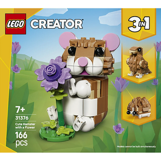 레고 크리에이터 귀여운 햄스터와 꽃 31376, 혼합색상, 1개