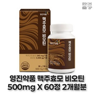 영진약품 맥주효모 비오틴 10000, 60정, 1개