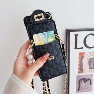 쿼프 지플립4 갤럭시Z플립 스트랩 가죽 체인 케이스