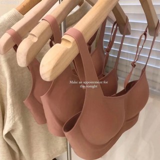 METWO法式小方領乳膠內衣 無痕無鋼圈超薄聚攏一體式可調節文胸