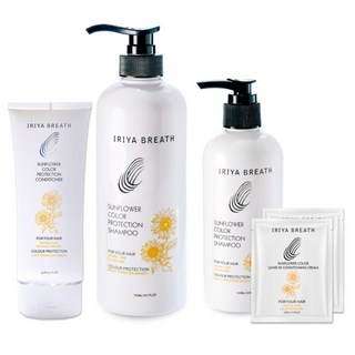 IRIYA伊麗雅 向日葵護色洗髮護髮組 (買大送小加贈試用包), 1個, 一入組
