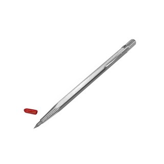 鎢鋼劃線筆 - 工程筆/製圖筆/建築用筆 - 鋼板畫針/瓷磚/玻璃切割適用, 【銀色】劃線筆, 1個