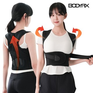 바디픽스 어깨 교정기 거북목 굽은등 자세 교정 보호대 밴드, 1개