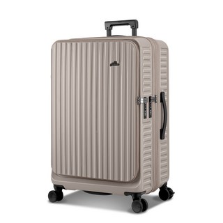 亞諾納2.0前開式河馬箱進化版202529吋PC可加大行李箱煞車避震輪贈透明保護套, 1個, 摩卡色,29吋