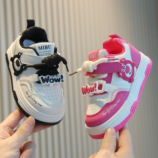 兒童運動鞋2025春鞦女童小白鞋卡通輕便男童休閒闆鞋軟底寶寶鞋子