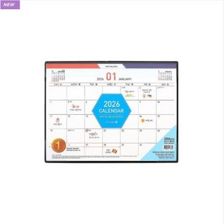 2026년 데스크캘린더 탁상달력 사무 월간 주간 스케쥴 모닝글로리, 1개, 데스크캘린더K8 중형