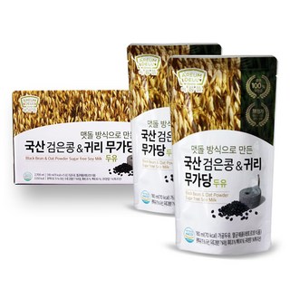 아름뜰 검은콩 귀리 무가당 두유, 45개, 180ml
