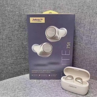Jabra Elite 75t 真無線藍牙耳機，舒適貼合，28小時續航, 金色