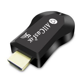 【第10代超清4K款】四核心AllCast-5G雙頻全自動無線影音鏡像器(附4大好禮), 1個, 黑
