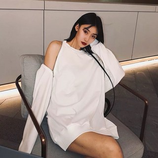 露背上衣大T 韓版露背拉鏈上衣 海灘度假風上衣 寬鬆顯瘦上衣 微瑕疵出清