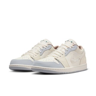 Jordan 1 Low 女休閒鞋，亮片細節，米白色，IH7323100