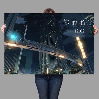 너의이름은 포스터 굿즈 일본애니 브로마이드 대형, 오일 캔버스(양면테이프포함), AI