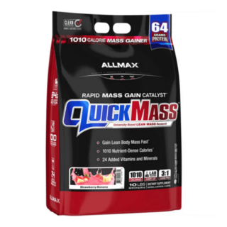 체중증가 벌크업 매스 게이너 QUICK MASS 딸기 바나나 맛, 1개, 4.54kg