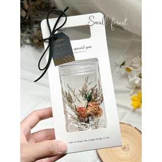 乾燥花糖果瓶花束：情人節生日禮物畢業伴娘禮捧花婚禮小物太陽花向日葵畢業禮物, 2 橘色玫瑰(有禮盒、無燈串)