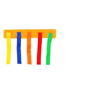 揪尾巴遊戲背心 幼兒園體育遊戲 兒童抓尾巴 鬼抓人 戶外團體活動配件, 橙色, 1個