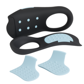 쇼베어 평발 안전화 운동화 푹신한 남자 남성 여성 신발 아치 깔창, 블루