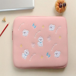 랄라온 쁘숑앤포숑 15노트북파우치 랩탑가방, Black(품)(절)