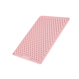 雙面可用指壓慢跑墊 安全矽膠 柔軟耐用 居家運動健身按摩墊, 粉色, 1個