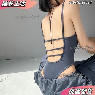 店長精選 自帶胸墊 弔帶連體衣 歐美風 純慾背心 女夏裝 修身 連檔打底上衣